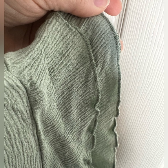 Mint Green Top with Flutter Sleeves size 4X - Picture 4 of 4